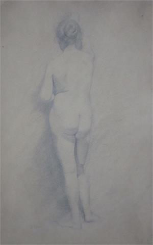 Deák-Ébner Lajos | Nude seen from the back