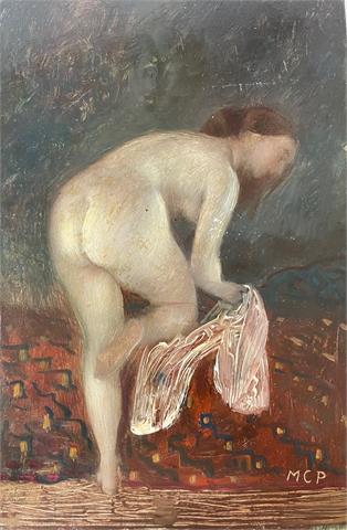 Molnár C. Pál | Nude with towel