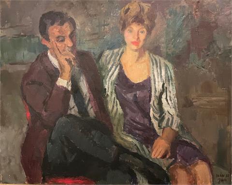 Iván Szilárd | György Koller Artdealer and his wife in the 1960-ies